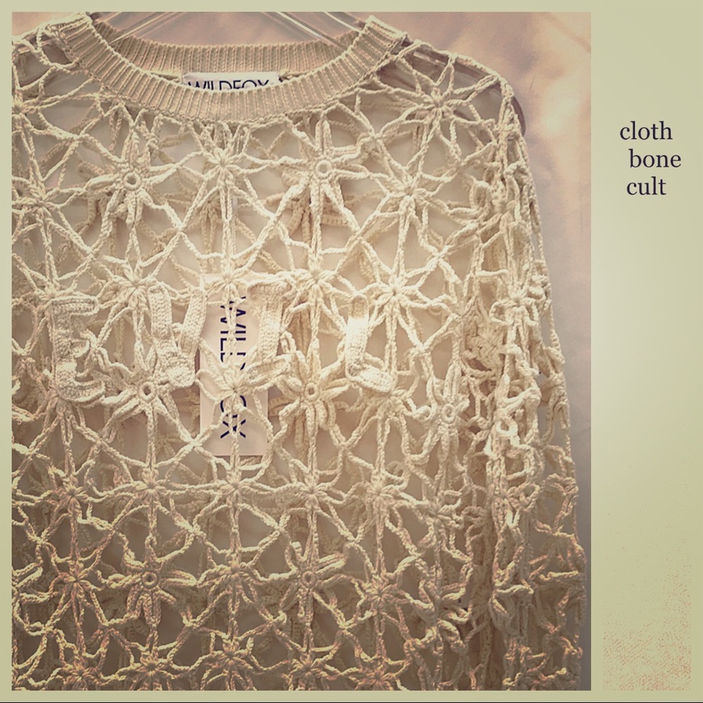 WILDFOX💋🦊Rare “EVIL” Crocheted SWEATER/TOP ✨NWT✨